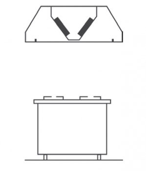 Deckenhaube 1200 x 2200 x 450 mm, inkl. Beleuchtung 1600- 2240 m³/h